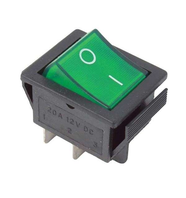 Rocker Switch - Green