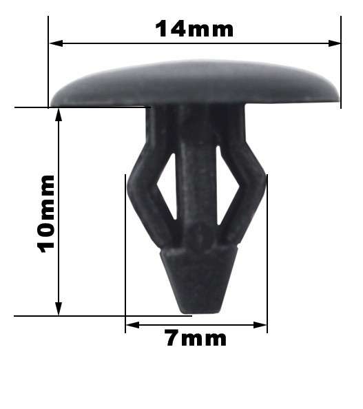 Panel Clips - 13.8 x 10mm x 6.3mm - 10 Pieces