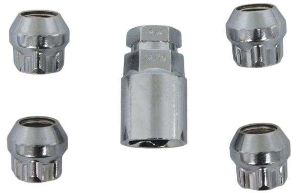 Locking Wheel Nut Set [19/21mm x 14mm x 1.5mm]