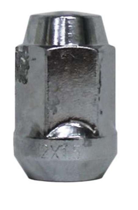 Capped End Chrome Wheel Nut [19mm x 12mm x 1.25mm]