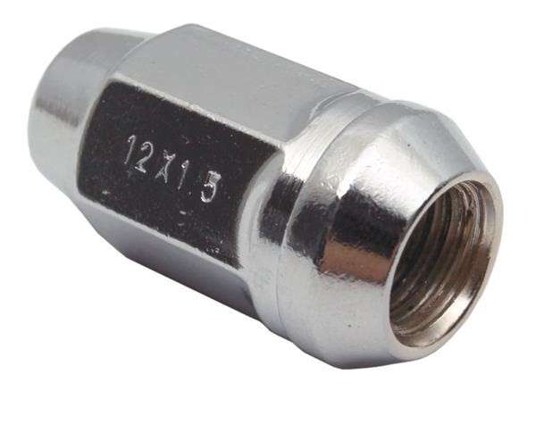Capped End Chrome Wheel Nut [17mm x 12mm x 1.5mm]