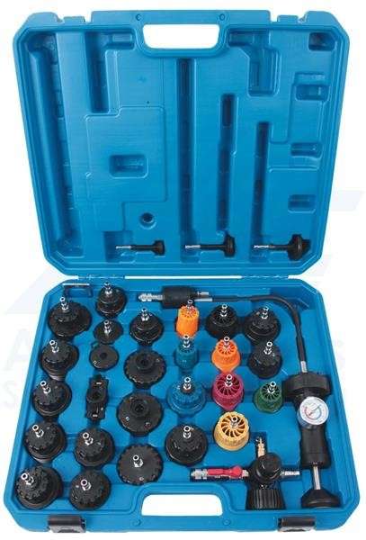 Radiator And Cap Testing Kit (33 Piece)