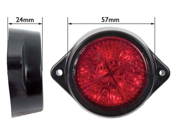 LED Marker Lamp - 4 LED - Red