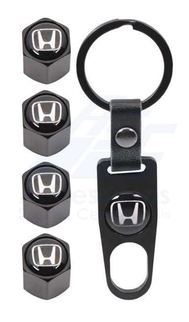 Valve Caps - Honda with Key Ring