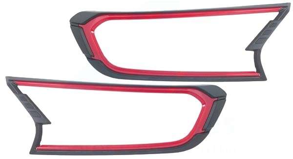 Ford Ranger (2015 Onward) Head Lamp Cover with Red Edging