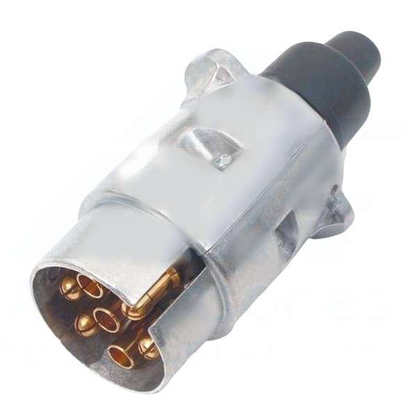 Trailer Plug - Aluminium - 7 Pin - Slinder