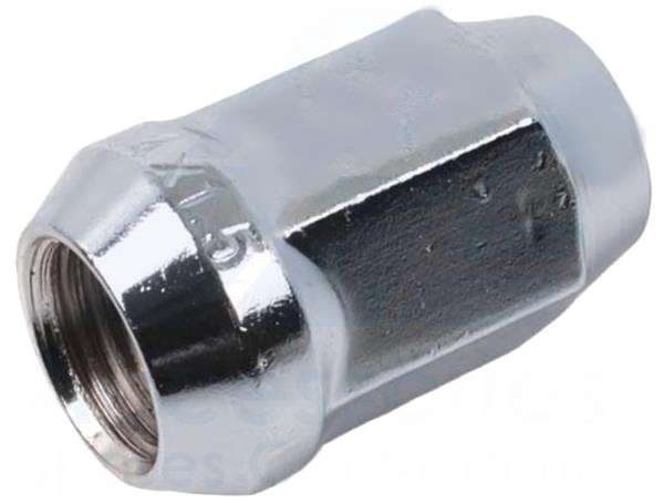 Capped End Chrome Wheel Nut [19mm x 14mm x 1.5mm]
