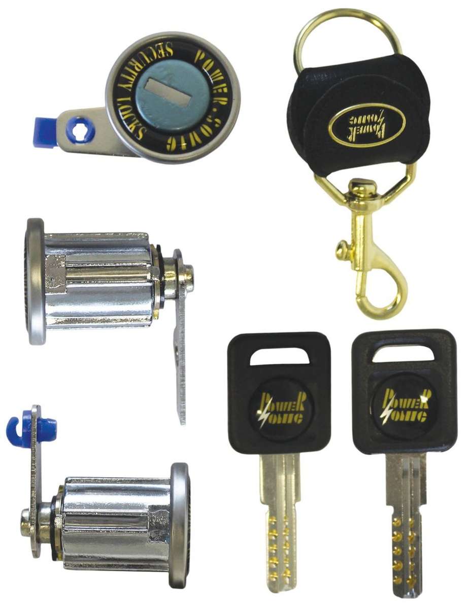 Universal 3 x Door Locks with Flat Keys