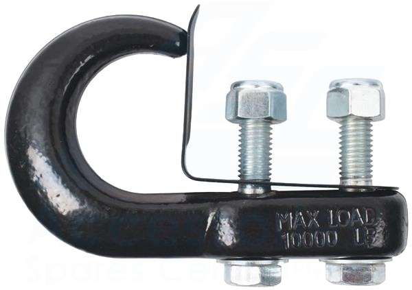 Black Powder Coated Hook for Winching - 10000LB