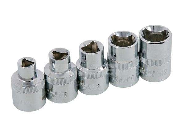 Triangle Socket Set - 5 Piece - 1/2 Inch Drive