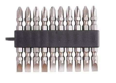 Double End Screwdriver BIts - 10 Piece - PH2 x 65mm - SL6
