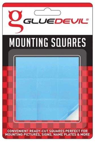 Glue Devil Double Sided Tape - 9 Square Pieces 24mm x 24mm