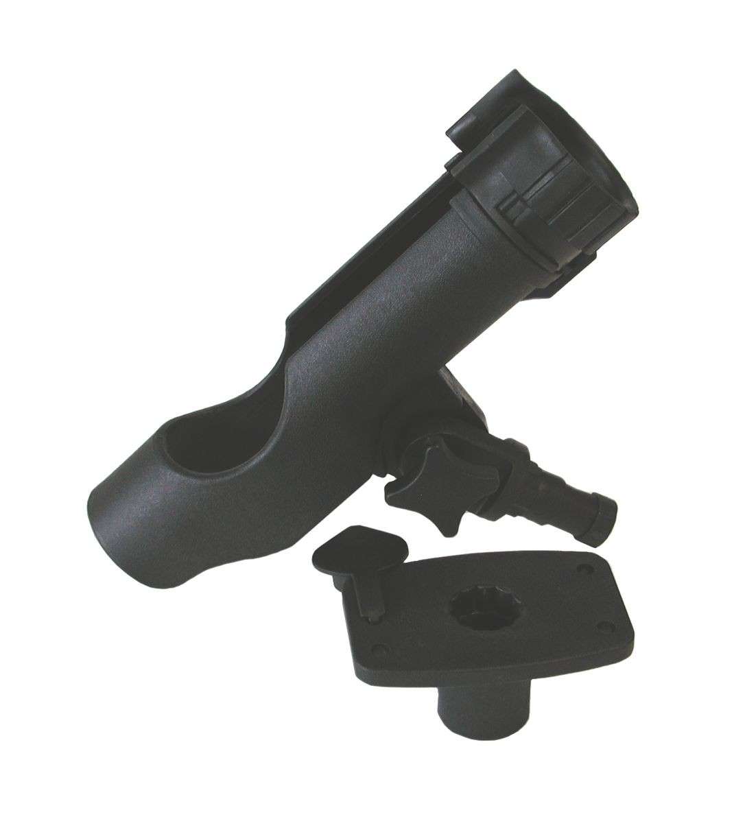 Rod Holder - Plastic with Flush Mount - Black