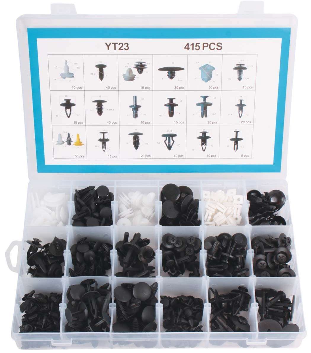 Panel Clips - Assorted for Ford - 415 Pieces