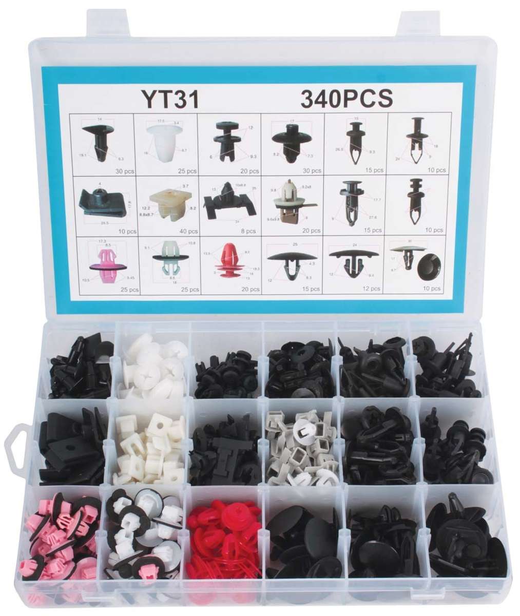 Panel Clips - Assorted for Toyota - 340 Pieces