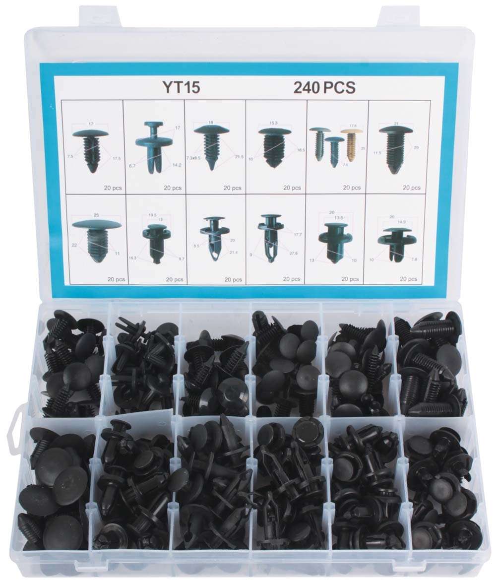 Panel Clips - Assorted - Universal - 240 Pieces