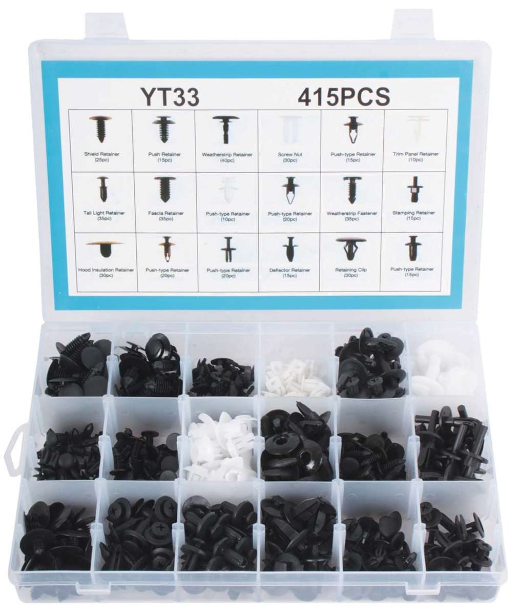 Panel Clips - Assorted - Universal - 415 Pieces