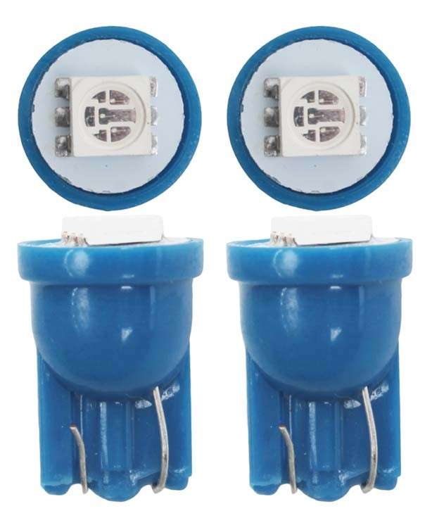 LED Wedge Blue Globe Set (501) (12V)