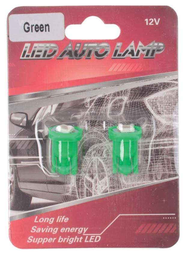 LED Wedge Green Globe Set (501) (12V)