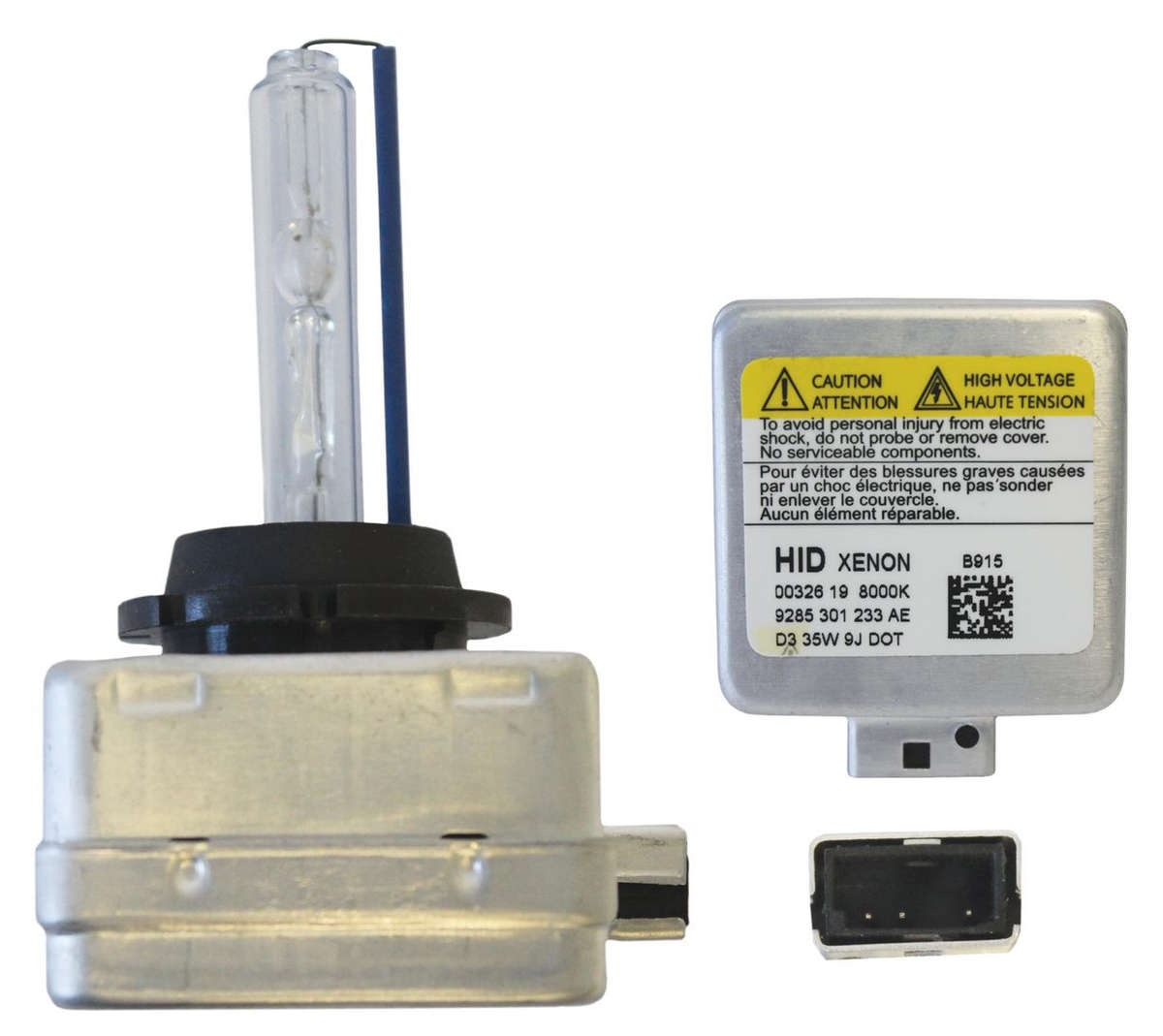 HID Bulb - 8000K - 35W 12V - 2 Pieces - 3DS