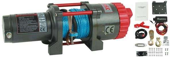 Runva 12 Volt - 3500lb (1588kg) - With Synthetic Rope