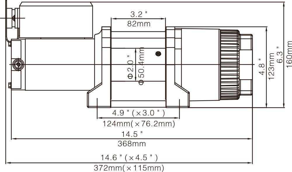 Runva 12 Volt - 3500lb (1588kg) - With Synthetic Rope