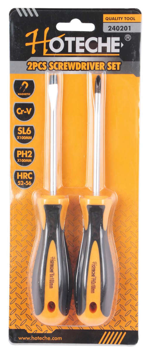 Screwdriver Set - 2 Piece - Flat + Phillips
