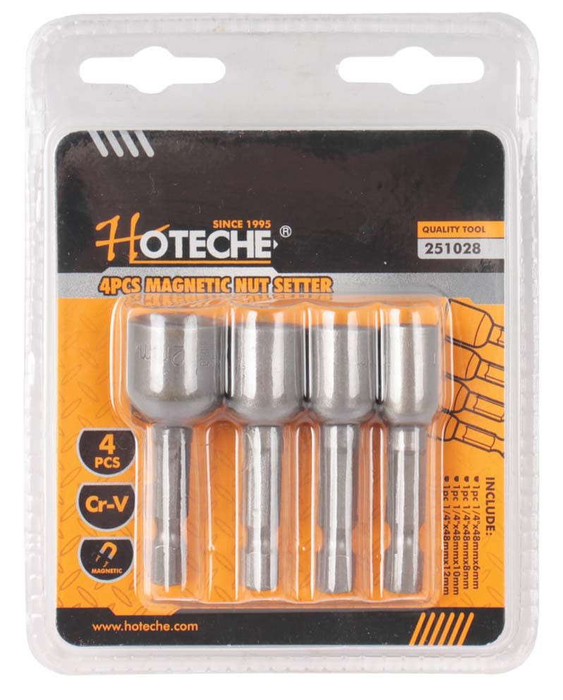 Magnetic Nut Driver Set - 4 Piece 6/8/10/12mm