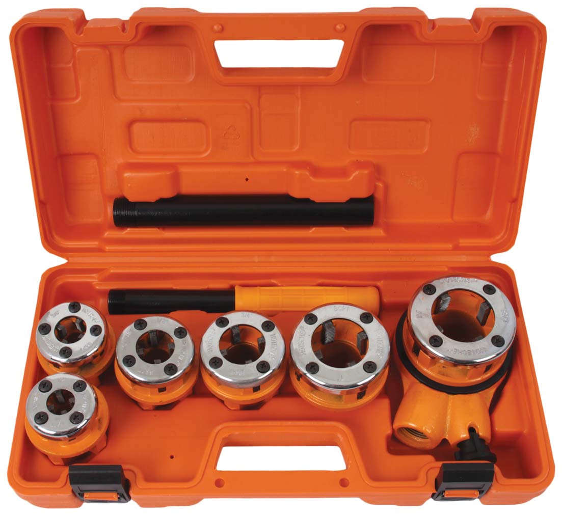 Ratchet Pipe Threading Kit - 6 Piece