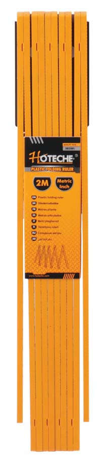 Folding Plastic Ruler - 10 Folds / 2 meters