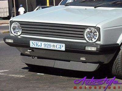 VW Golf MK1 Narrow Bumpers "old school" 2piece Front Spoiler