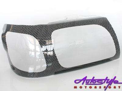 Toyota Hilux 2005 to 2010 Carbon Headlight Shields