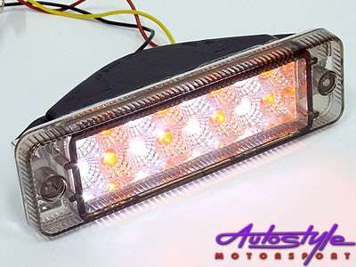 VW Golf Mk1 LED 2 Line Bumper Smoked Lens Indicator (pair)