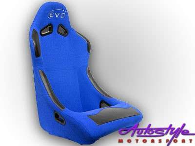 Evo Tuning Blue Non Reclinable Racing Seat (each) - Evo Tuning