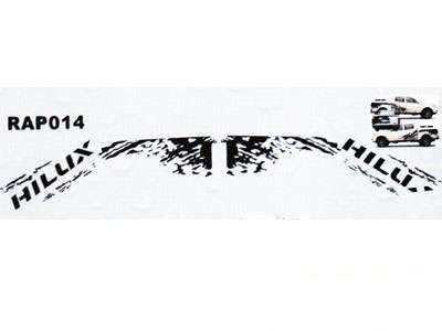 Toyota Hilux Matt Black Body Sticker Kit
