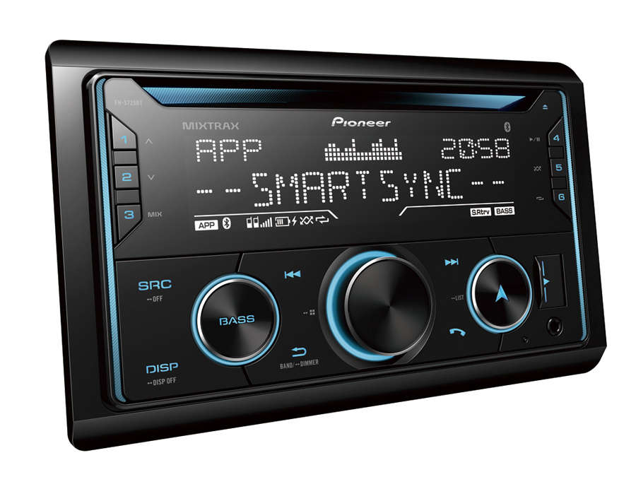 Pioneer FH-S725BT Car Stereo with Dual Bluetooth, Spotify, USB/AUX