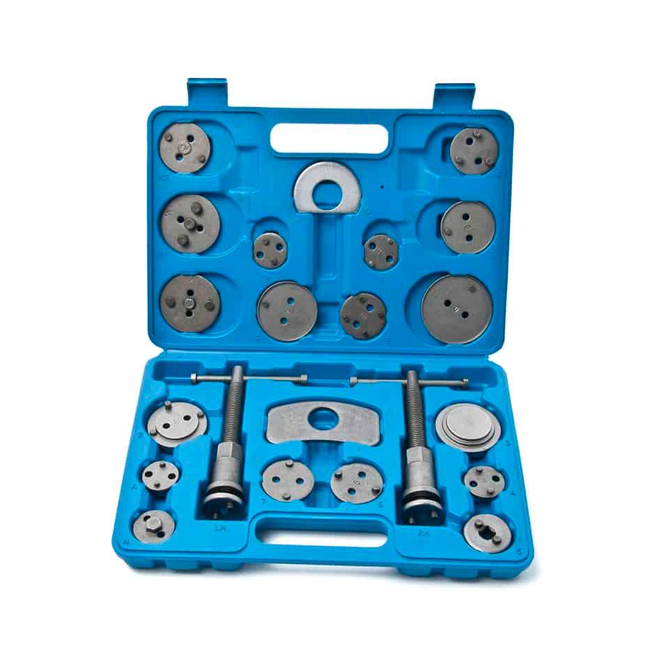 Universal 21pcs Caliper Brake Piston Tool Kit Disc Rewind Wind Back Pads