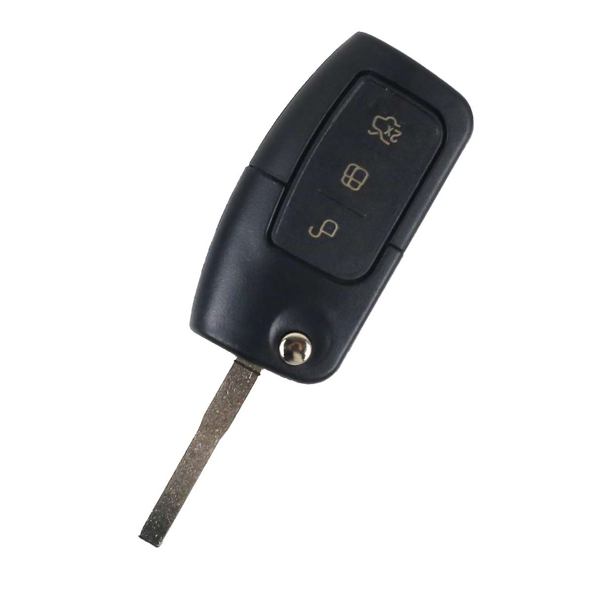 Ford - Fiesta, Focus, Mondeo, Kuga | Remote Key Case & Blade (3 Button, HU101 Blade, Double Tap B...