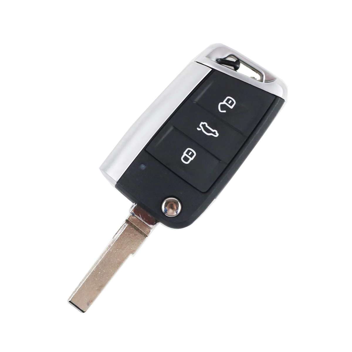 Volkswagen - Golf 7, Polo, Seat, Skoda | Remote Key Case & Blade (One Piece, 3 Buttons, HU66 Blad...