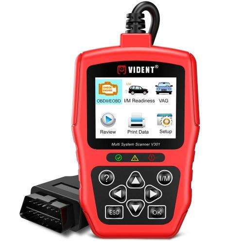 Vident V301 VAG VW/ Audi/ Skoda/ Seat OBD2 Automotive Scanner and OBD Code Reader