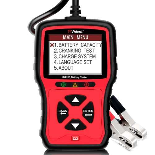 Vident iBT200 |  9V/12V/24V Car & Truck Battery Tester (100 to 2000CCA / VRLA, GEL, AGM, SLA)