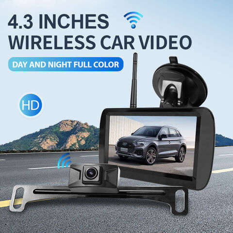 4.3-Inch Wireless License Plate Backup Reverse Camera Kit