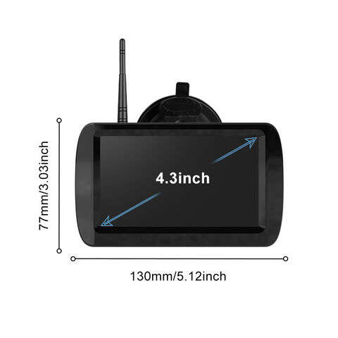 4.3-Inch Wireless License Plate Backup Reverse Camera Kit