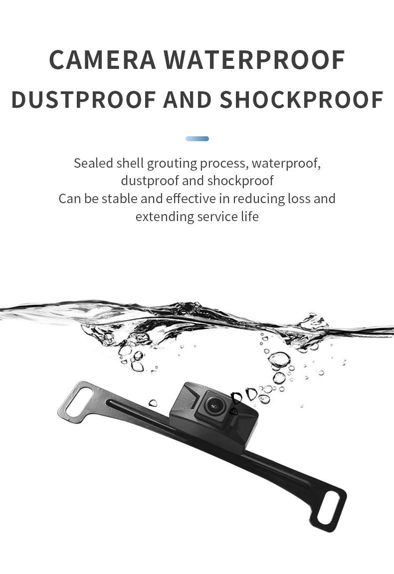 4.3-Inch Wireless License Plate Backup Reverse Camera Kit