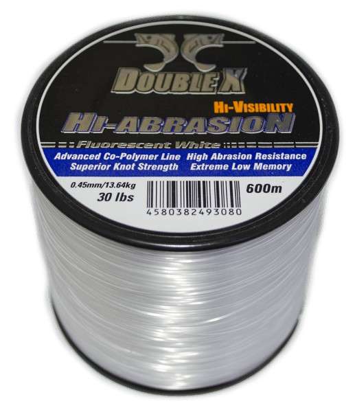 Double x Hi-Abrasion Fluorescent White 7LB 600M - Double X 0.15kg