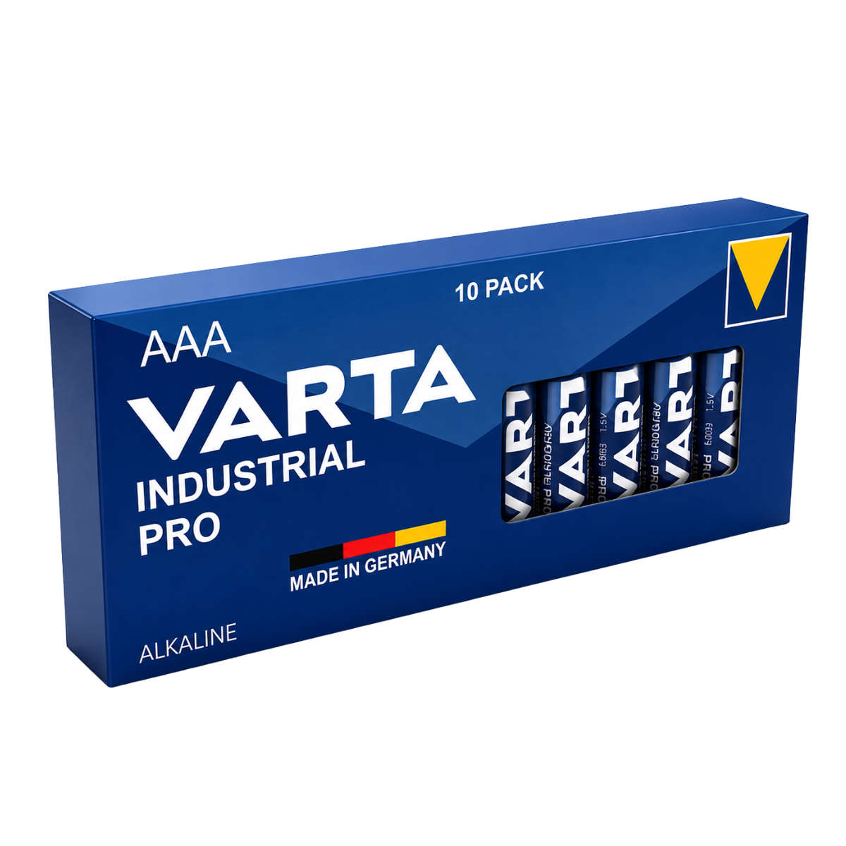 JA200 - VARTA - Size AAA High Quality Alkaline. 1.5V  2.6Ah. Industrial 10 Pack -