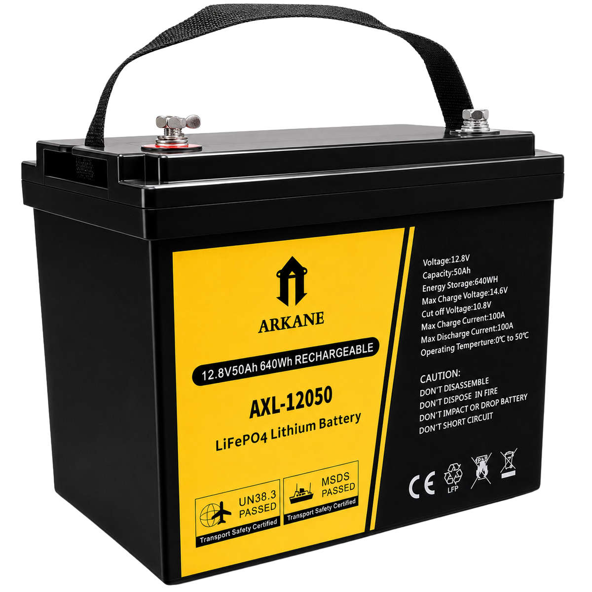 BU019C  Arkane - Battery Lithium LifePO4  12V 50Ah