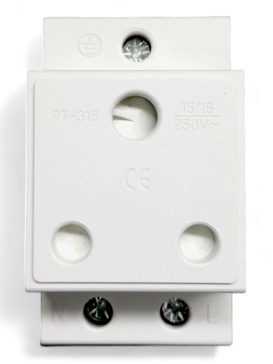 SJ038C Andowl Protection -  Din Modular Socket. 3 Pole 15 Amp