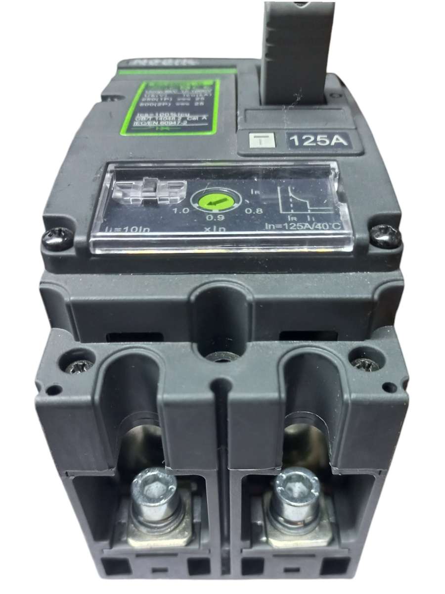 SJ059U Protection - NOARK Moulded Case DC Circuit Breaker 125 Amp 1000V  Double Pole withTimerUSED -