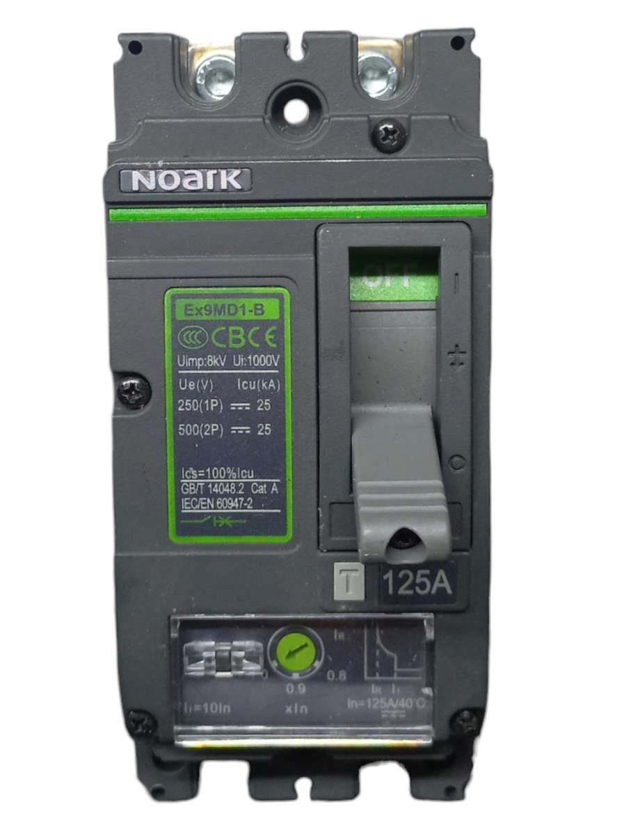 SJ059U Protection - NOARK Moulded Case DC Circuit Breaker 125 Amp 1000V  Double Pole withTimerUSED -